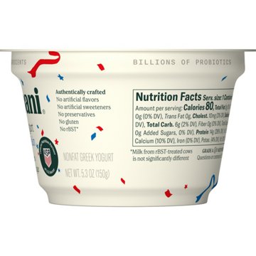 Chobani 14g Protein Non Fat Plain Greek Yogurt
