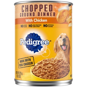 Pedigree Chopped Ground Dinner Adult Canned Soft Wet Dog Food - Chicken