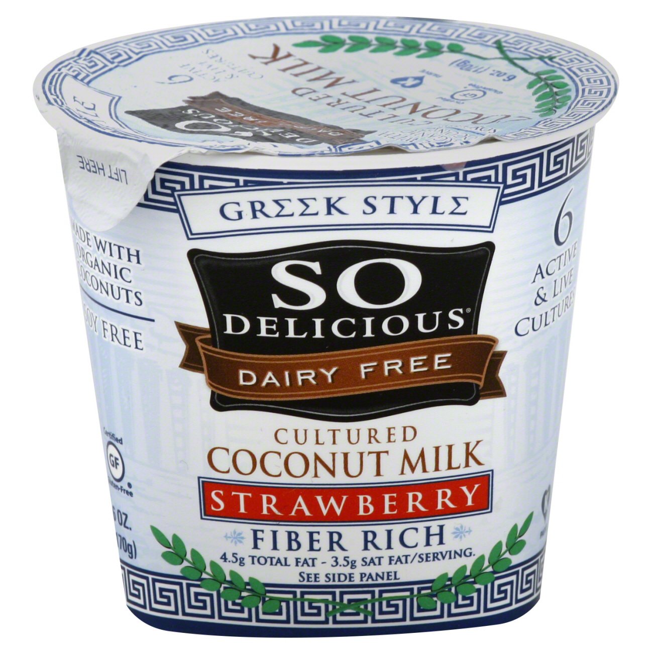 So Delicious Cultured Greek Style Strawberry Coconut Milk Yogurt Shop
