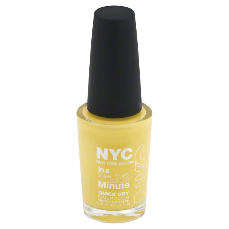 NYC In a NYC Minute Quick Dry Nail Polish Lexington Yellow - Shop NYC In a  NYC Minute Quick Dry Nail Polish Lexington Yellow - Shop NYC In a NYC  Minute Quick