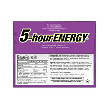 5-hour ENERGY Extra Strength Energy Shots - Grape