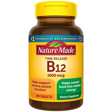 Nature Made Vitamin B-12 1000 mcg Tablets, 160 ct