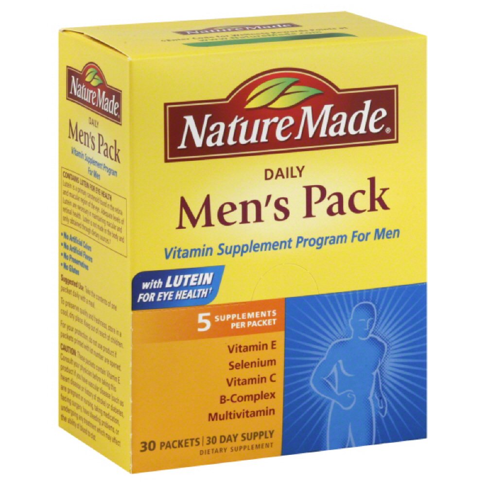 Nature Made Men's Pack Daily Packets Shop Vitamins & Supplements at HEB