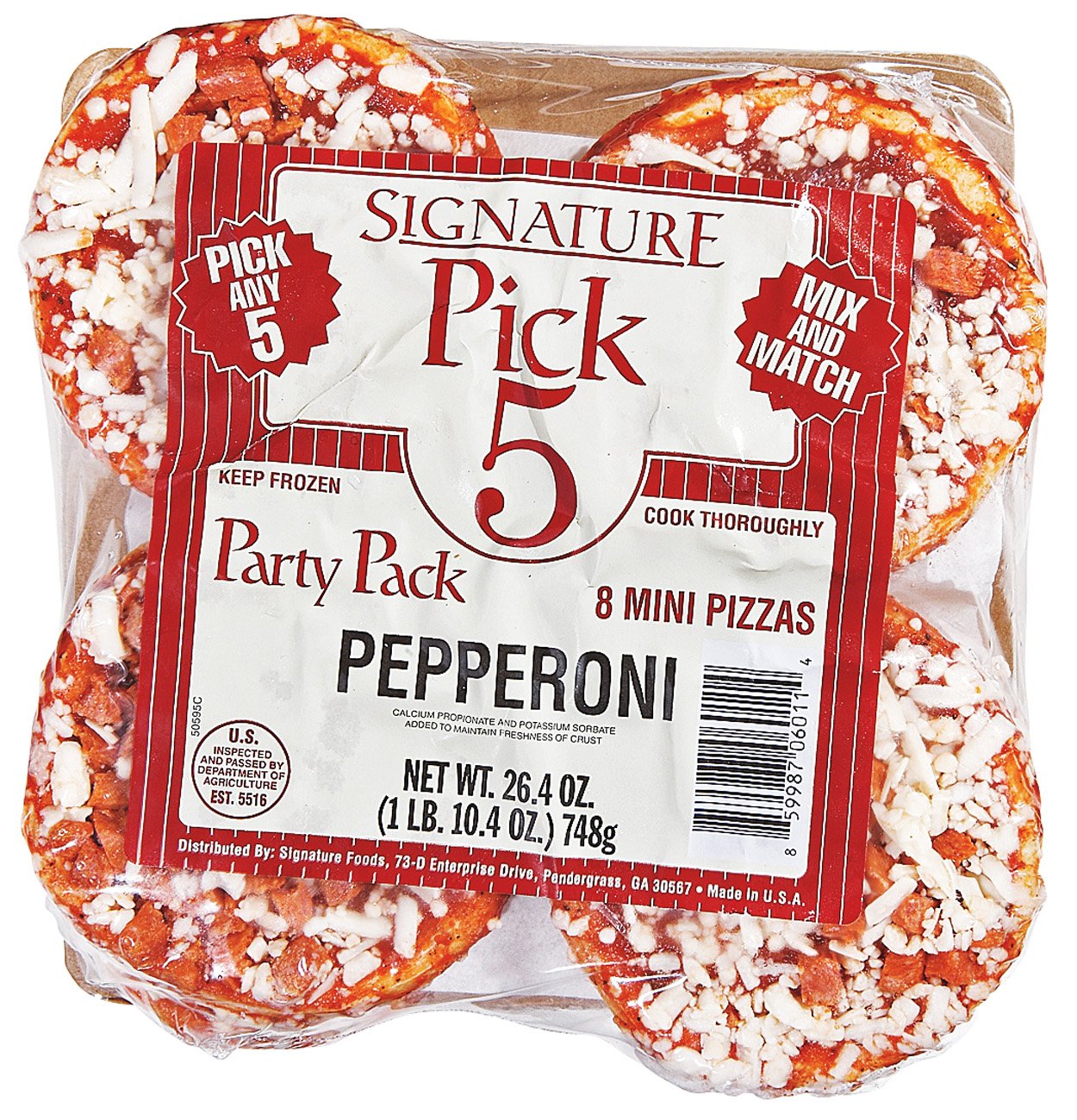 Signature Pick 5 Mini Pepperoni Party Pack Pizzas - Shop Meals & Sides ...