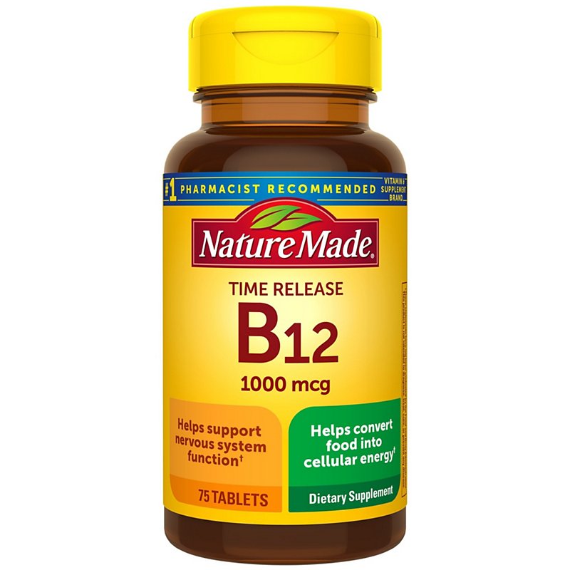 restaurant ziel spion Nature Made Time Release Vitamin B12 1000 mcg Tablets - Shop Vitamins &  Supplements at H-E-B