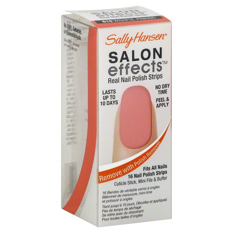 Sally Hansen Salon Effects Nail Polish Strips Wishful Pinking - Shop Nails  at H-E-B