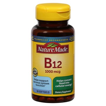 Nature Made Vitamin B-12 Liquid Softgels - 1000 mcg, 90 ct