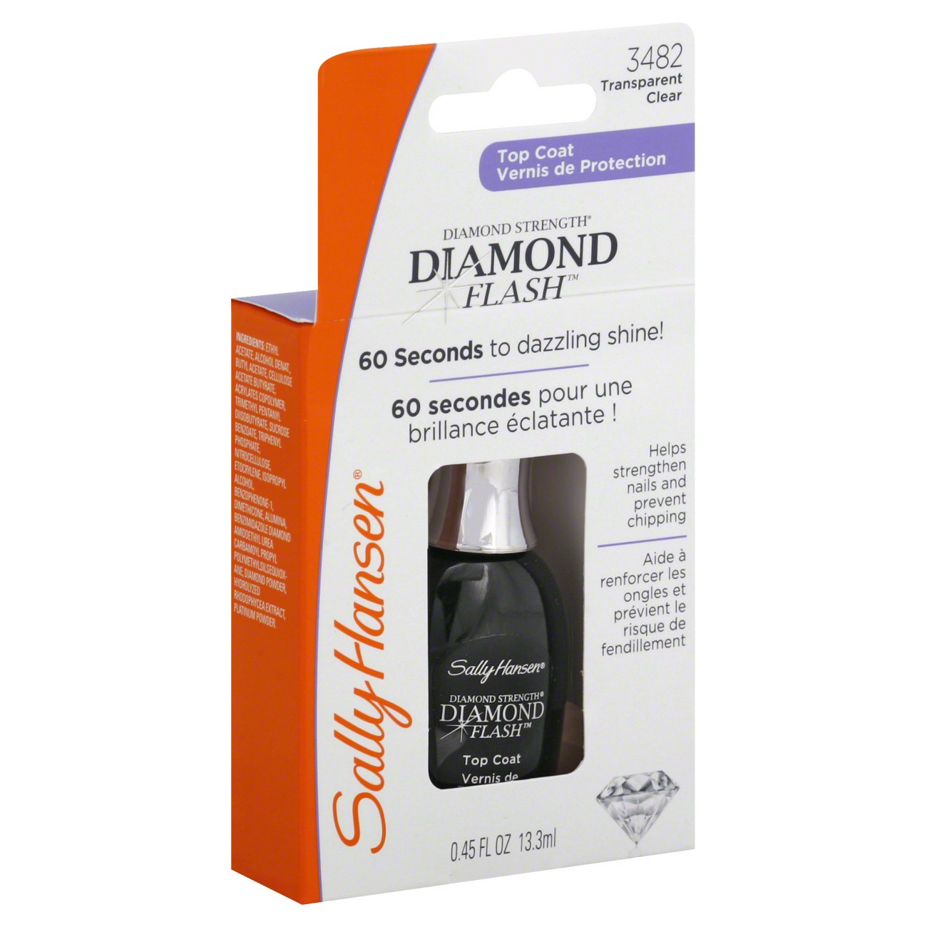 Sally Hansen Diamond Flash Fast Dry Top Coat Clear Shop Treatments at