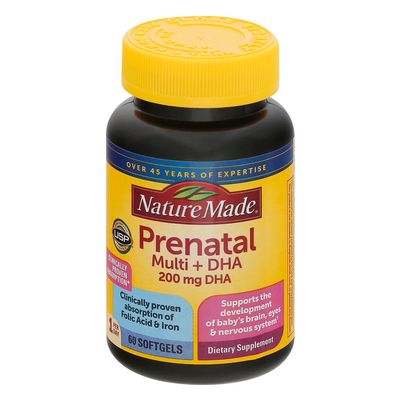 Nature Made Prenatal Multi + DHA 250 mg Softgels - Shop Multivitamins ...