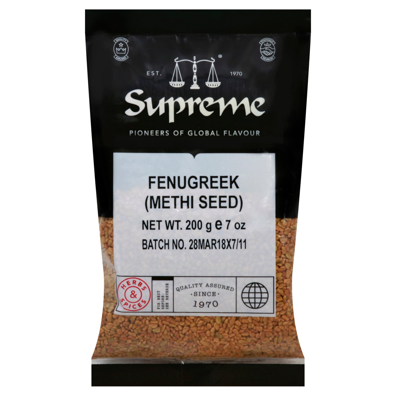 Supreme Methi Fenugreek Seed Shop Herbs & Spices at HEB