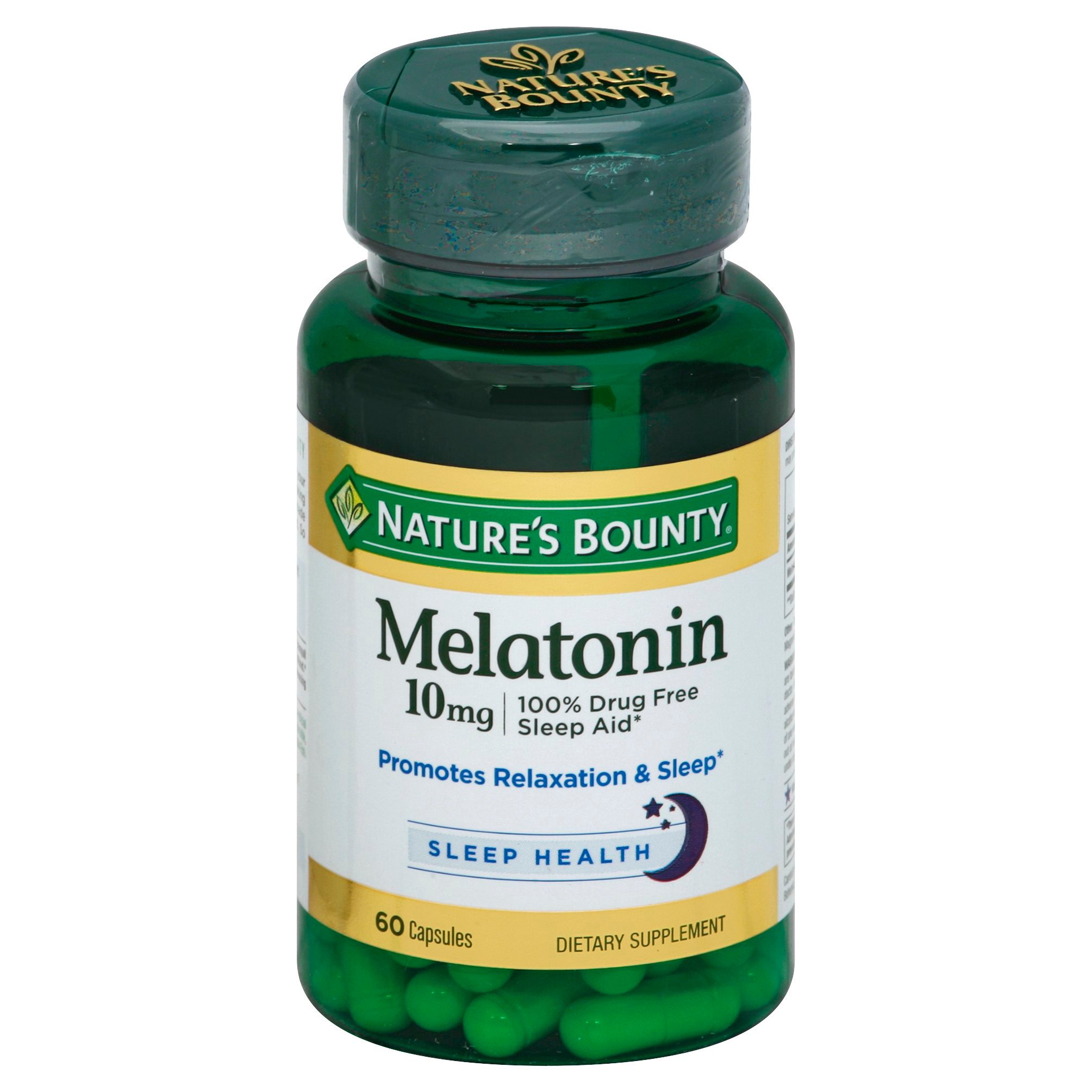 Nature's Bounty Melatonin 10 mg Capsules - Shop Sleep & Snoring Aids at ...