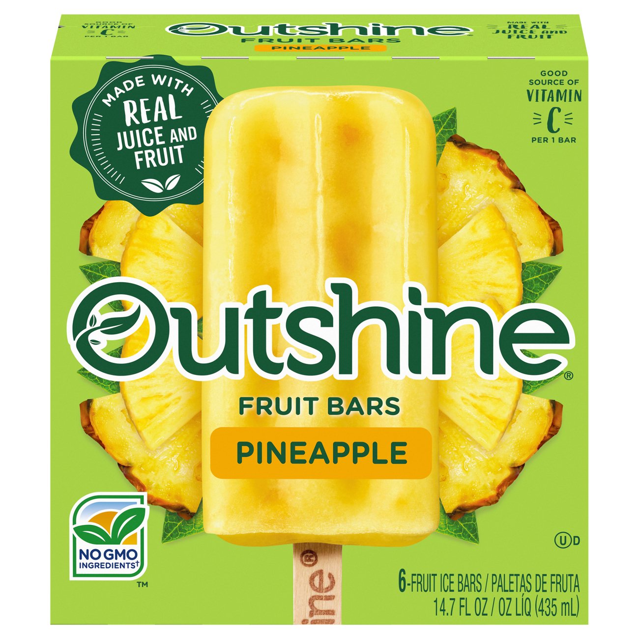 Nestle Outshine Pineapple Fruit Bars Shop Bars & Pops at HEB