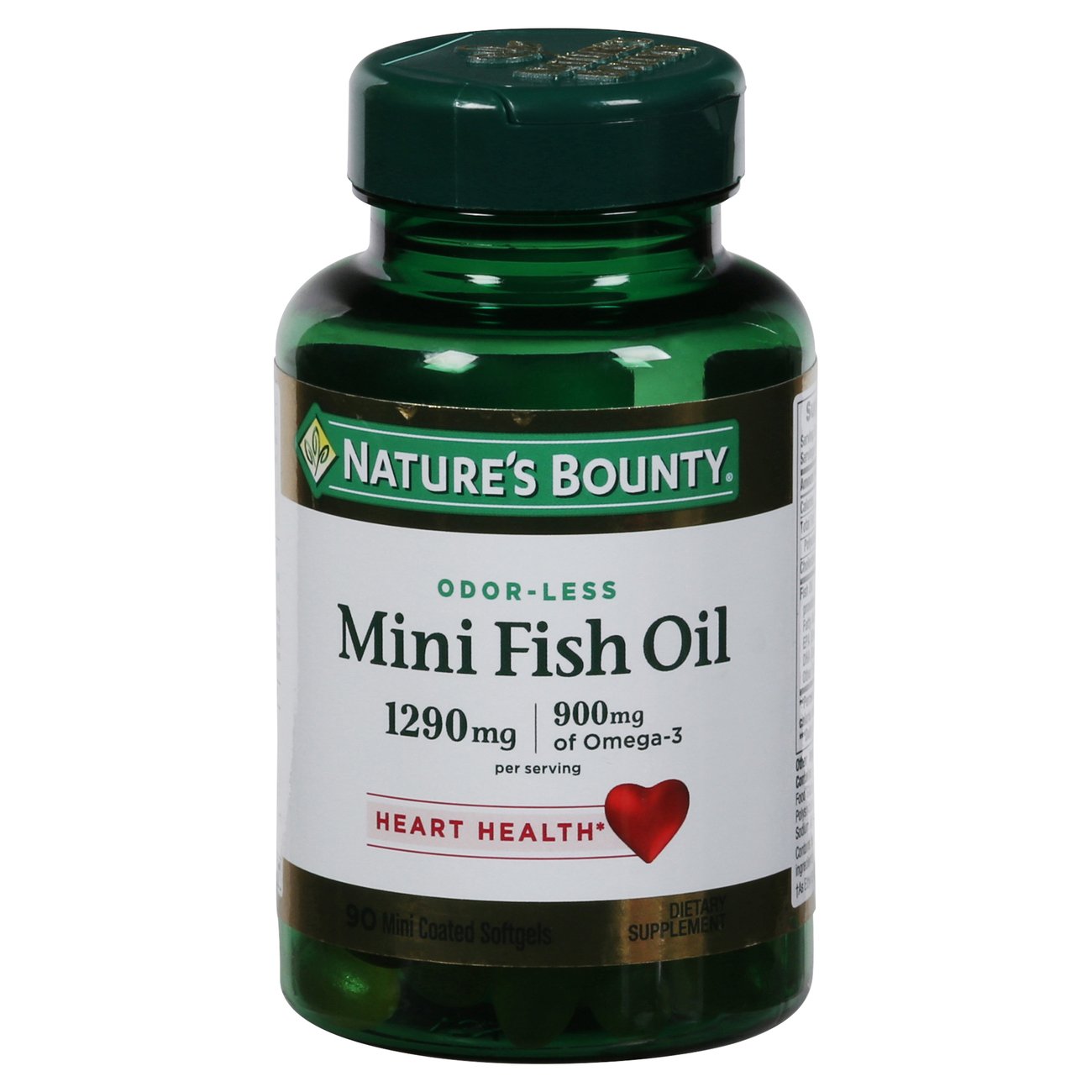 Nature's Bounty Mini Fish Oil 1290mg Odorless Softgels