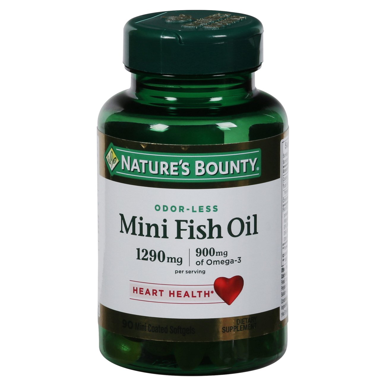 Nature's Bounty Mini Fish Oil Odorless Softgels 1290 mg Shop Diet