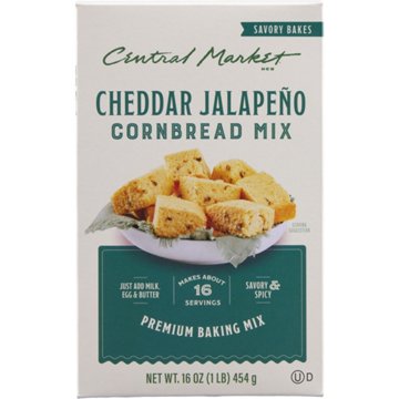 Central Market Cheddar Jalapeño Cornbread Mix, 16 oz