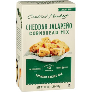 Central Market Cheddar Jalapeño Cornbread Mix, 16 oz