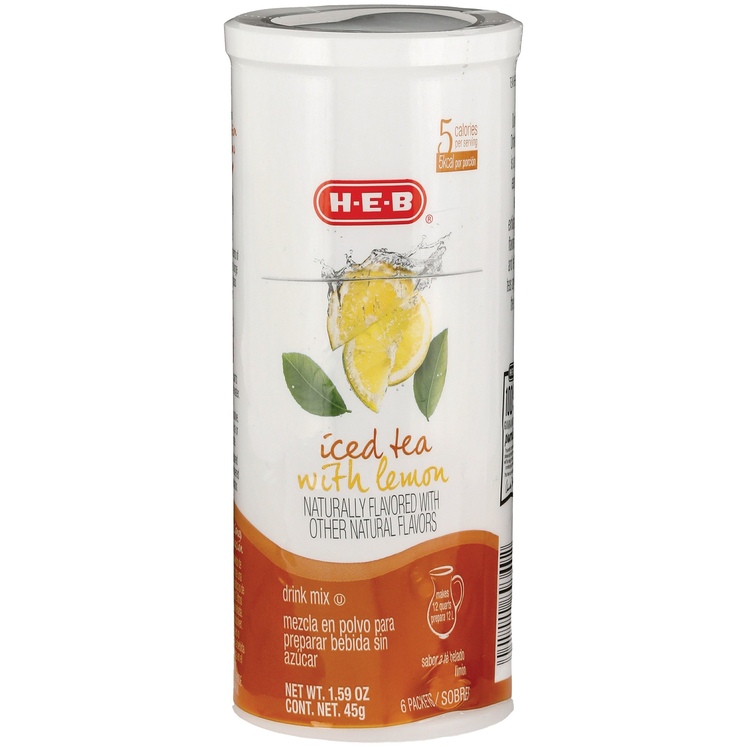 HEB Iced Tea With Lemon Drink Mix Shop Tea at HEB