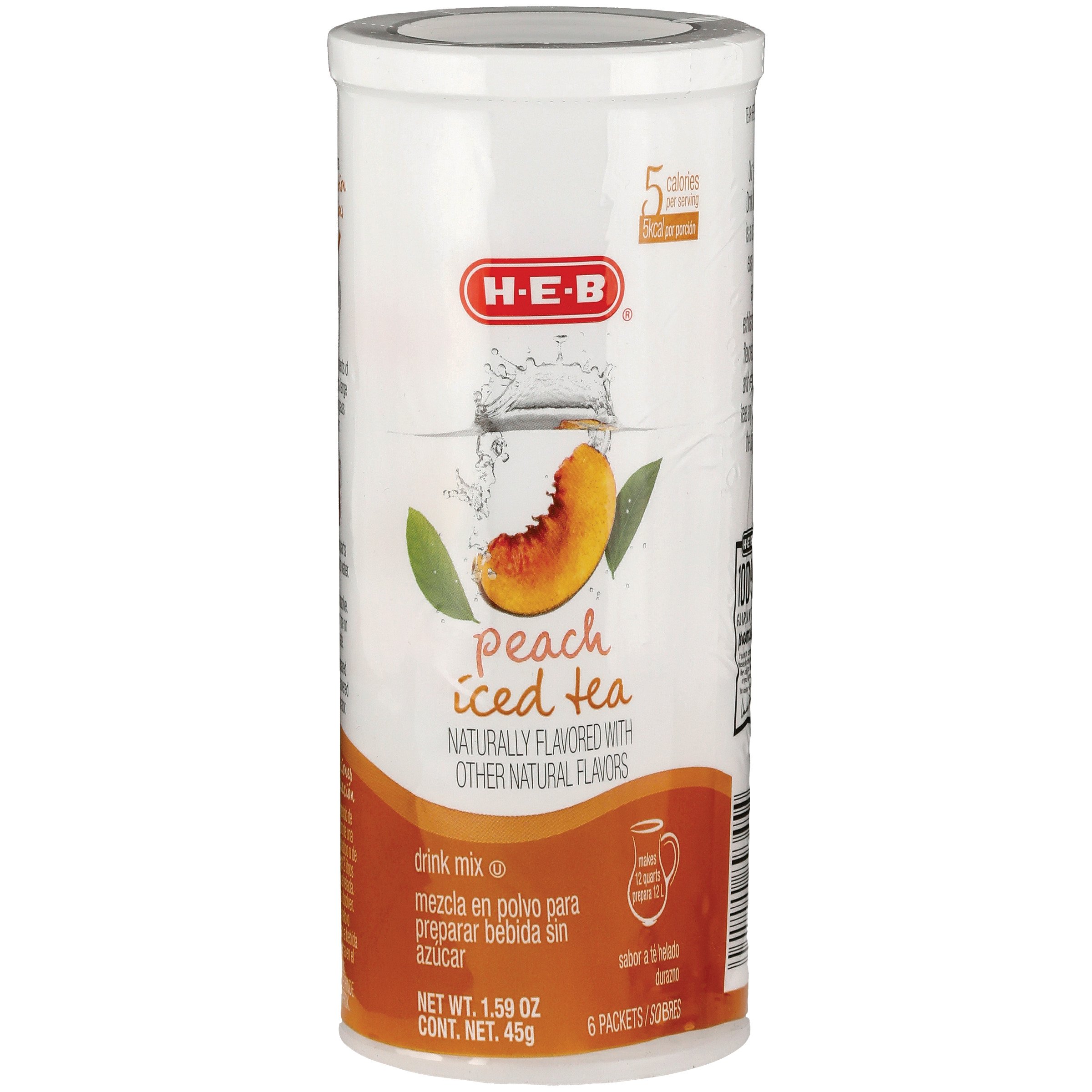 H-E-B Peach Iced Tea Drink Mix - Shop Tea At H-E-B