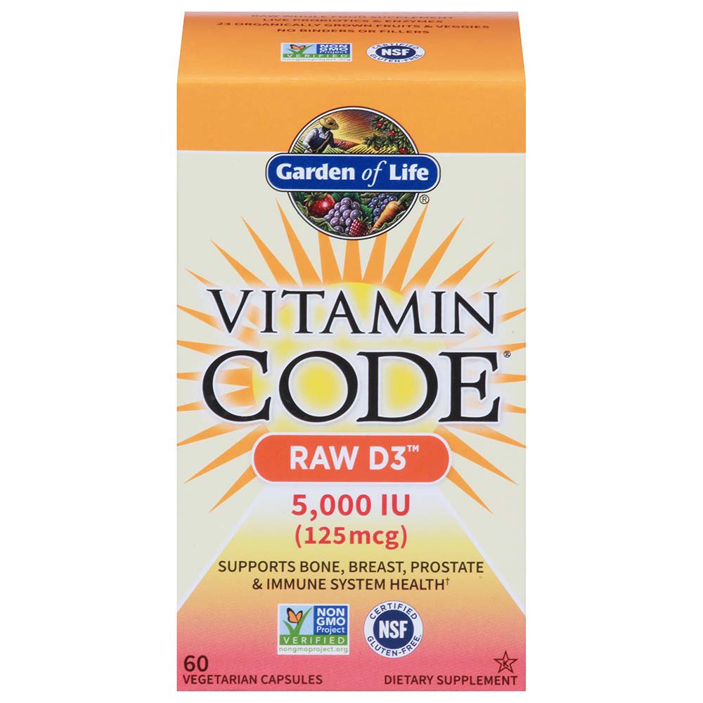 Garden Of Life Vitamin Code Raw D3 5 000 Iu Capsules Shop