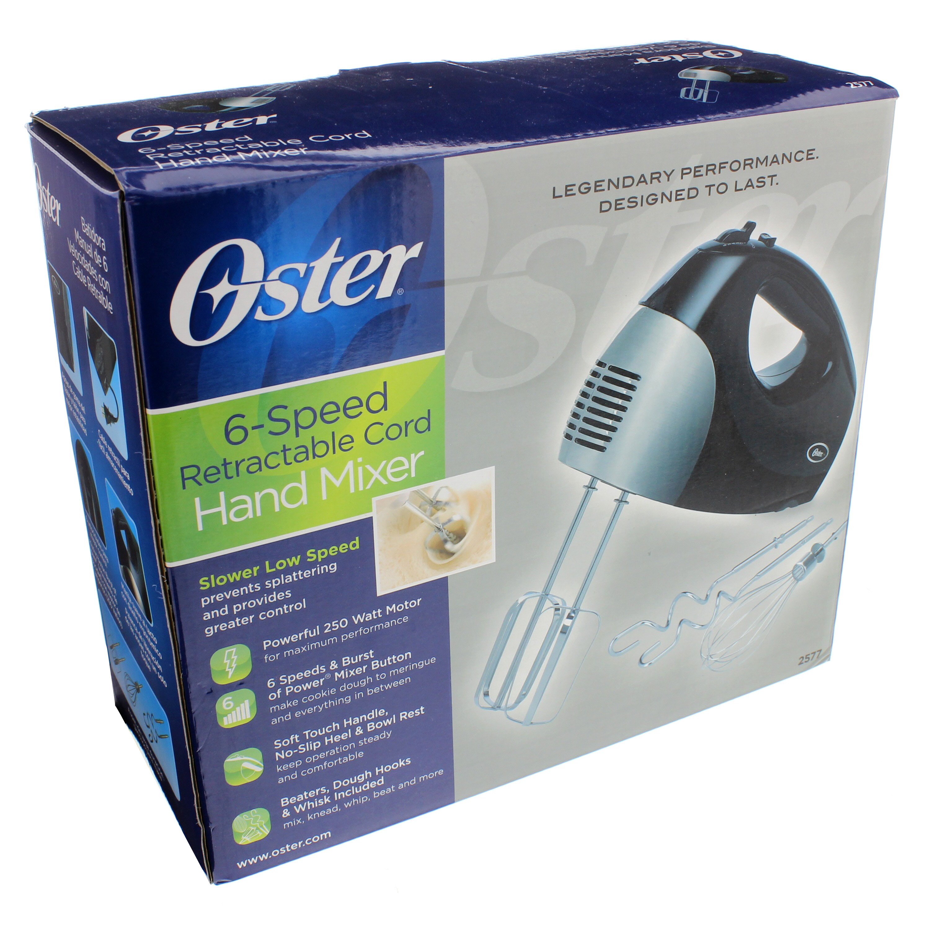 hand mixer with retractable cord