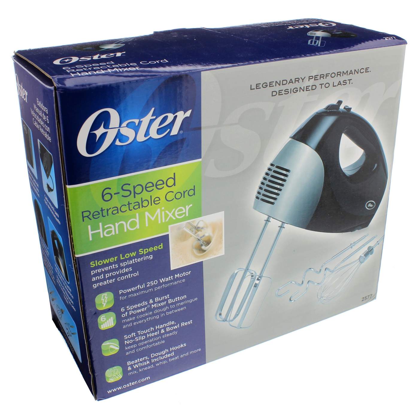 Oster 6Speed Hand Mixer with Retractable Cord 