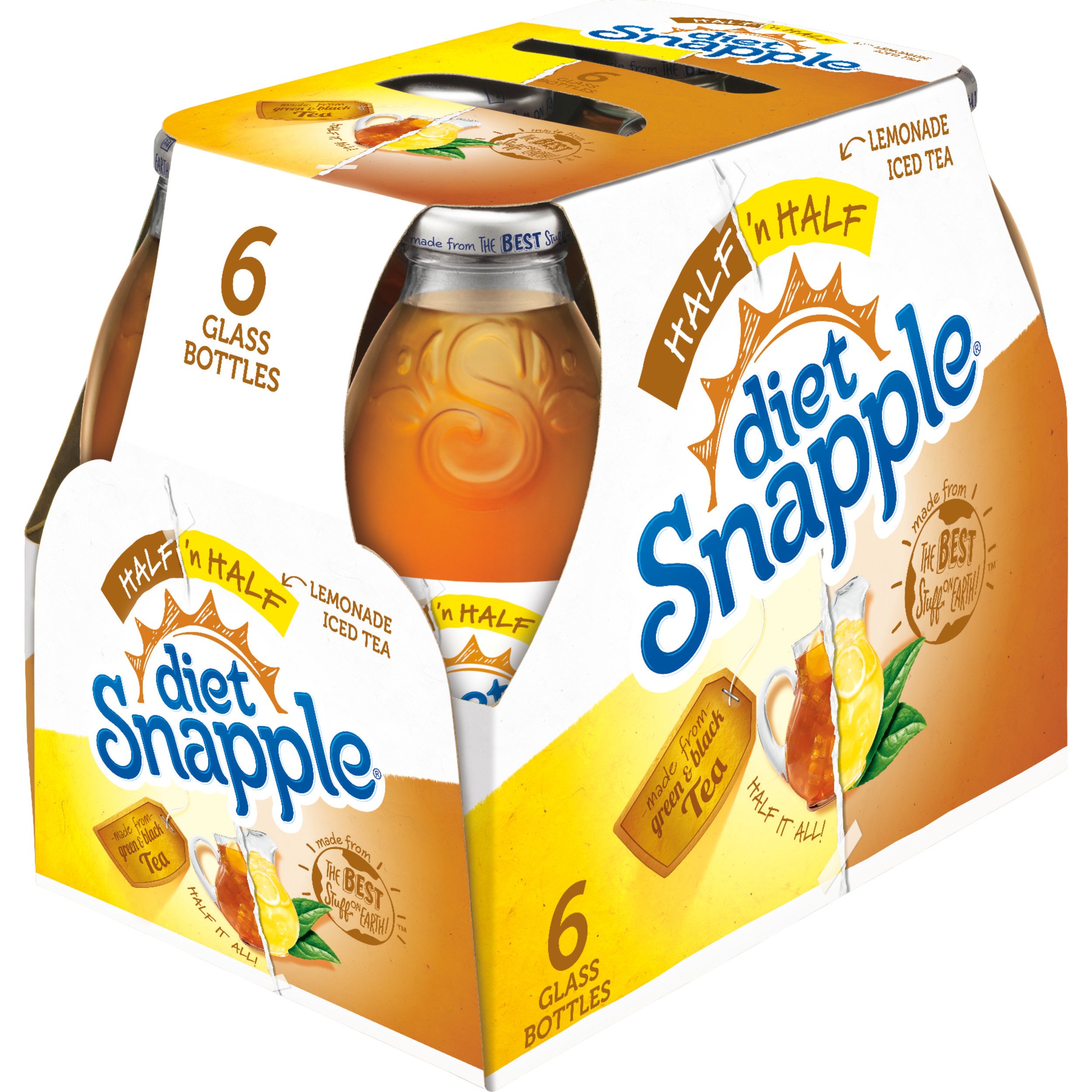 Snapple Diet Half 'n Half Lemonade Ice Tea 16 oz Bottles Shop Tea at