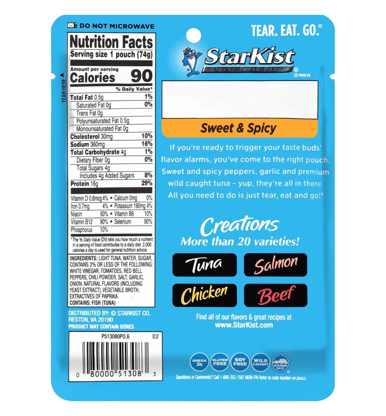 StarKist Tuna Creations Sweet & Spicy Tuna Pouch; image 4 of 4