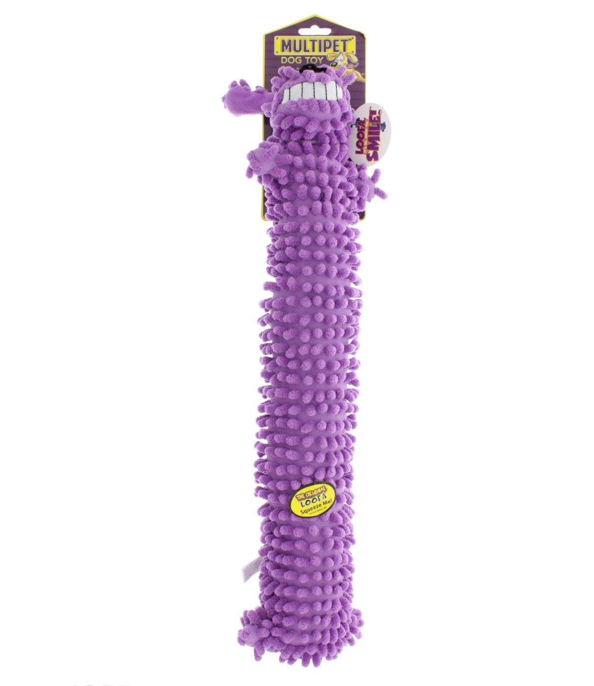 Multipet Purple 18" Floppy Moppy Loofa Dog Toy, Assorted Colors; image 3 of 3