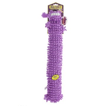 Multipet Purple 18" Floppy Moppy Loofa Dog Toy, Assorted Colors