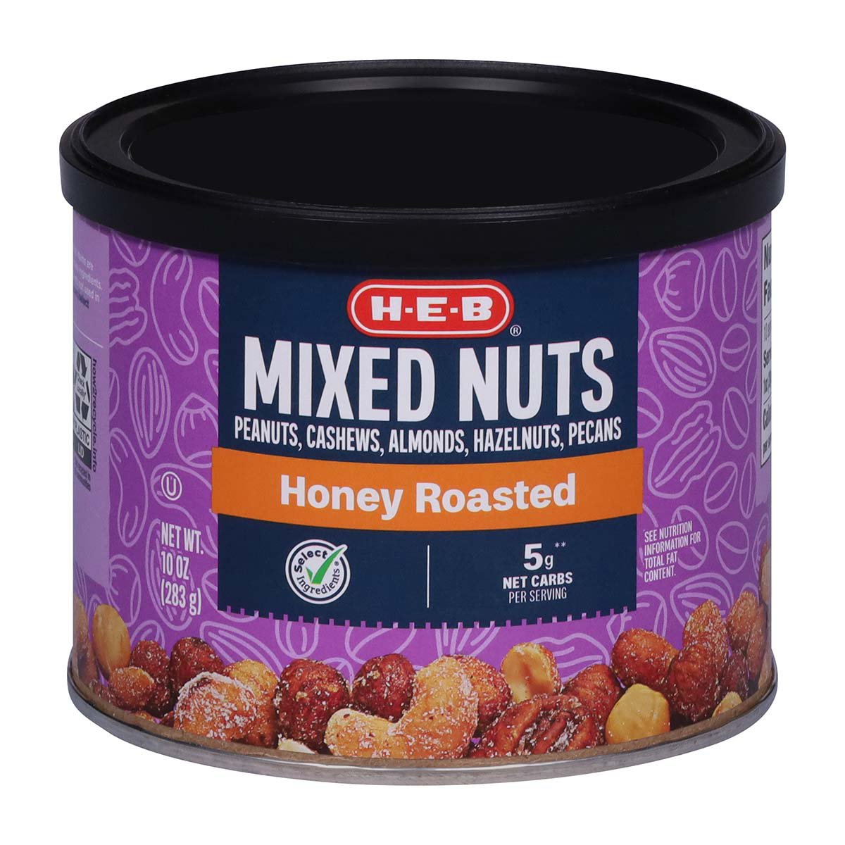 H-E-B Select Ingredients Honey Roasted Mixed Nuts - Shop Nuts & Seeds ...