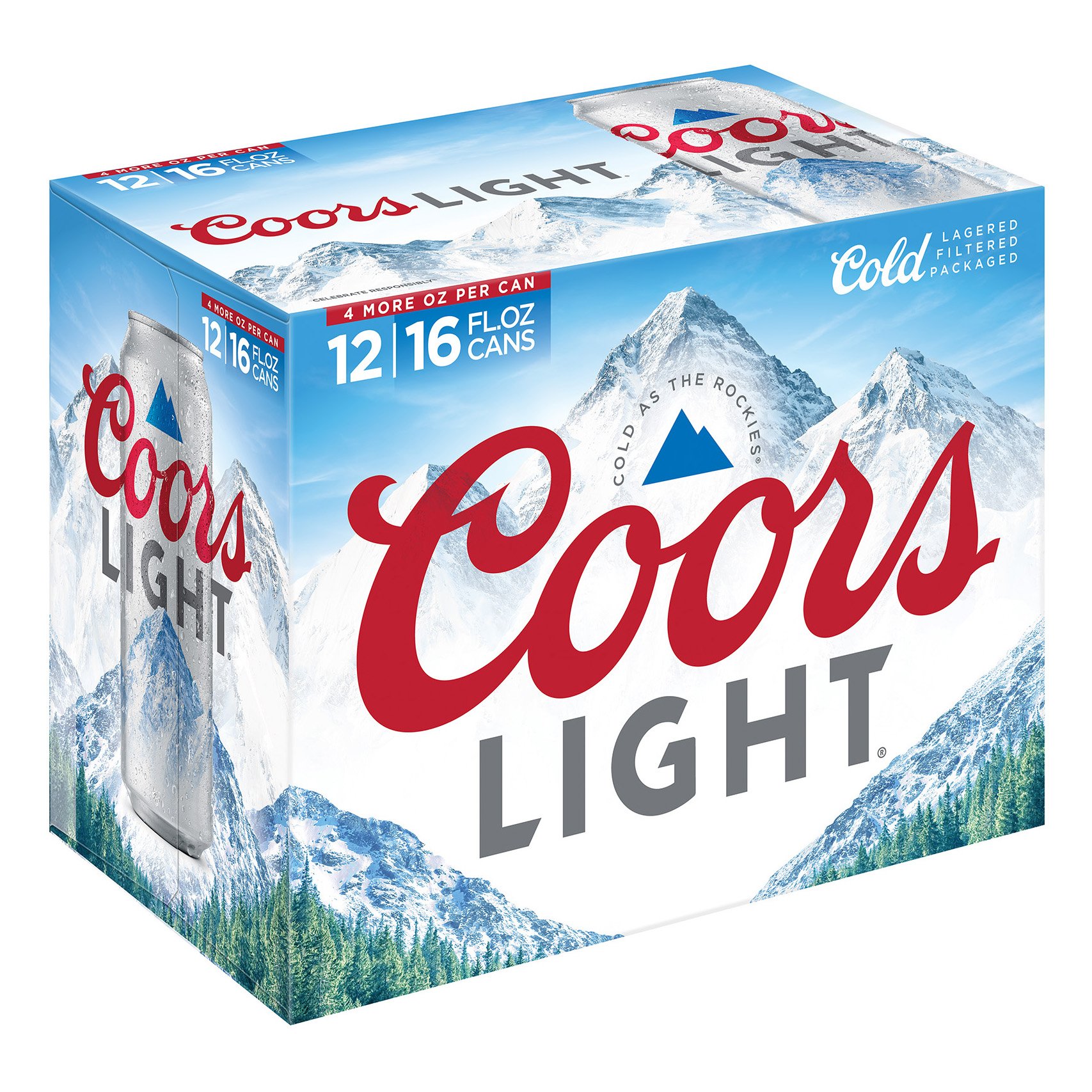 Coors Light Beer 16 oz Cans Shop Beer at HEB