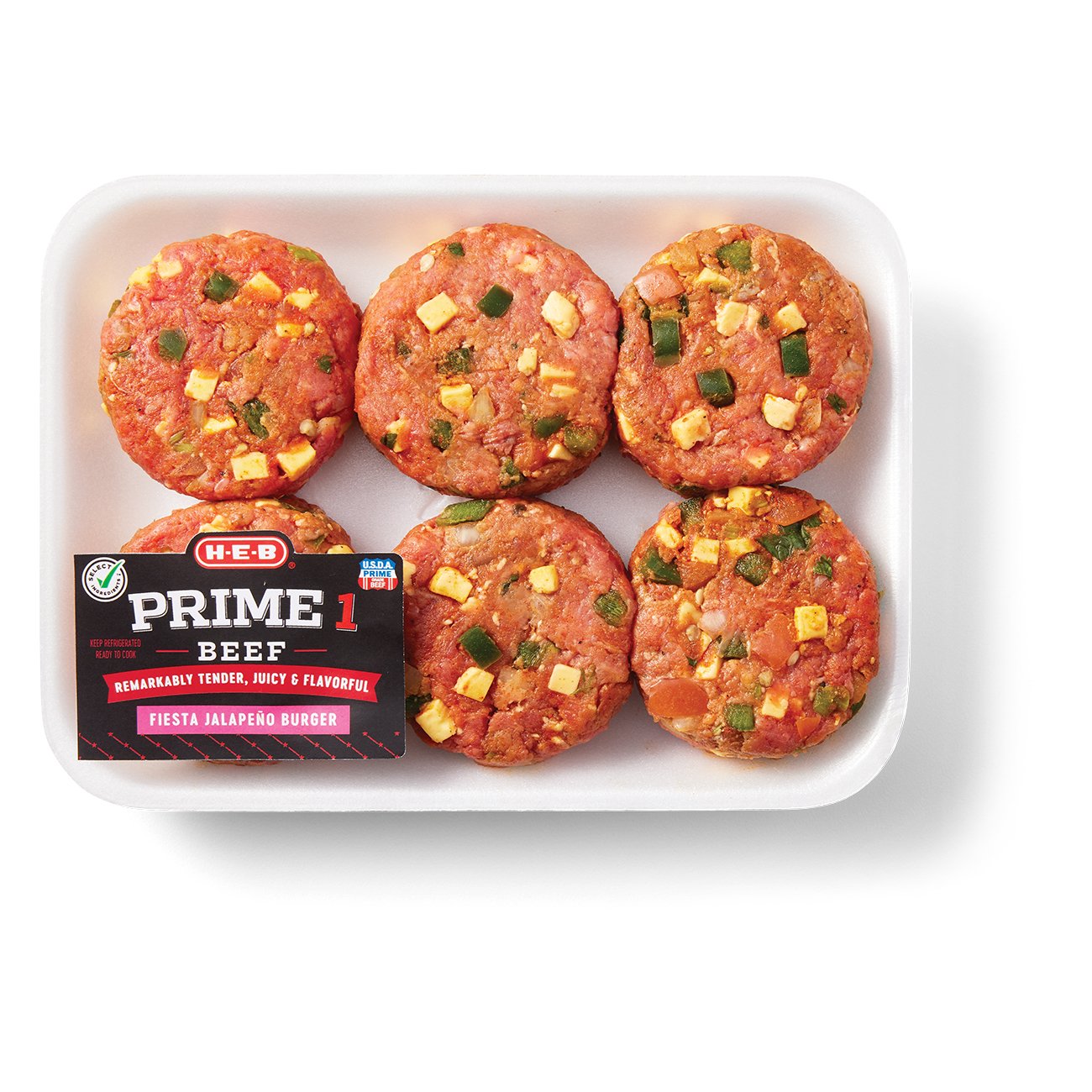 H-E-B Prime 1 Beef Sliders - Fiesta Jalapeno - Shop Meat At H-E-B