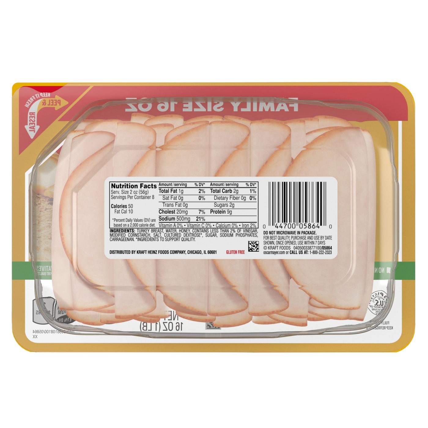 Oscar Mayer Deli Fresh Honey Smoked Turkey Breast; image 5 of 5