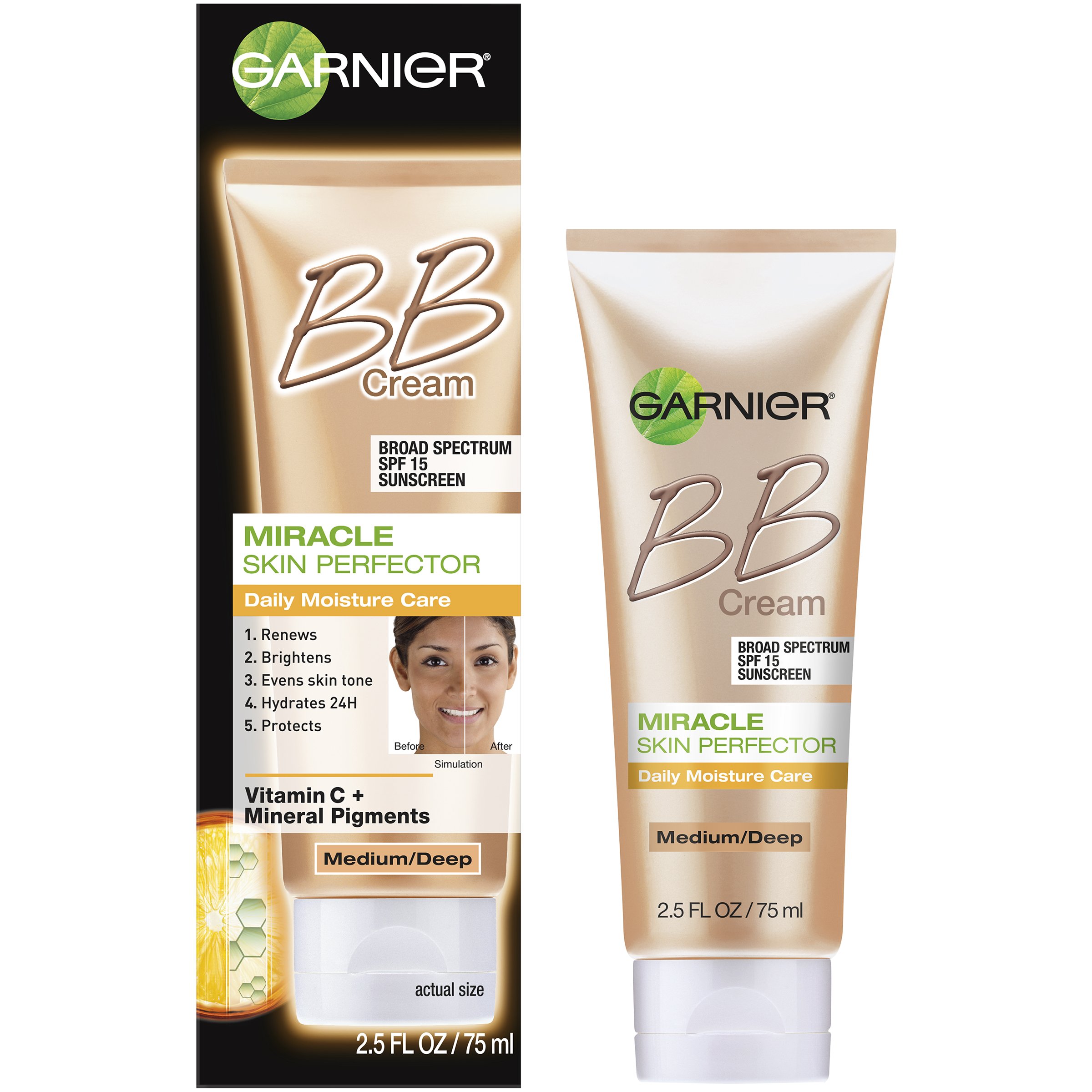 Garnier Skin Miracle Skin Perfector BB Cream, Medium/Deep - Shop Facial Moisturizer H-E-B