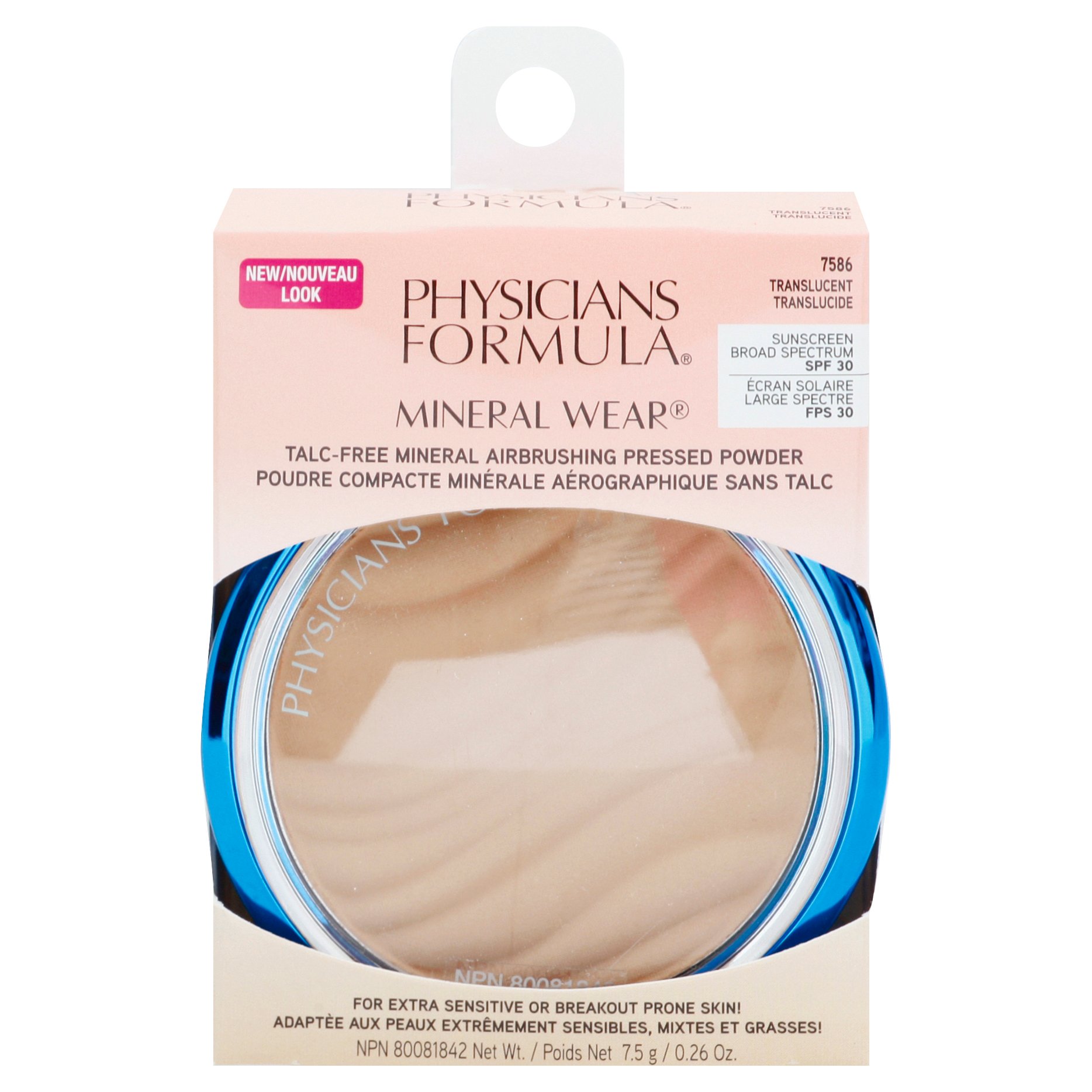 Physicians Formula Mineral Wear 7586 Translucent Airbrushing Pressed