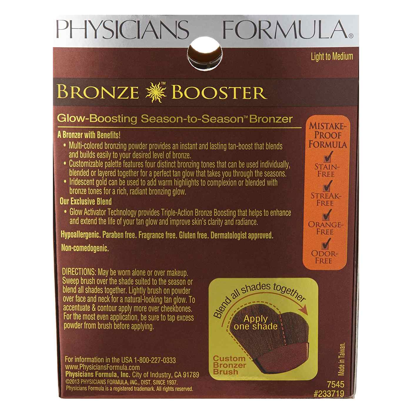 Physicians Formula Bronze Booster Season-to-Season Bronzer - Light To Medium; image 3 of 4