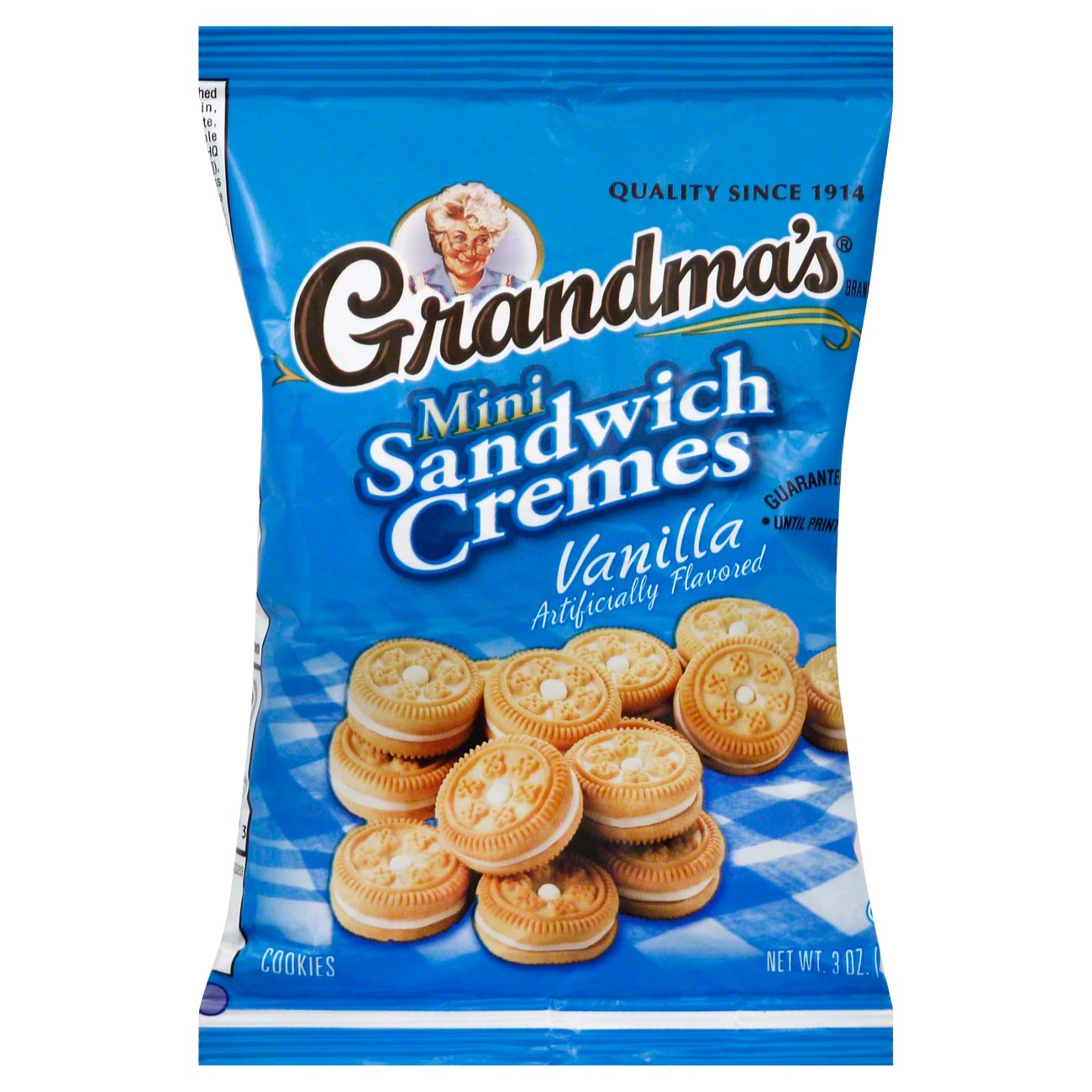 Grandma's Mini Sandwich Cremes Vanilla Cookies Shop Snacks & Candy at