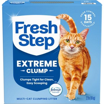 Fresh Step Extreme Clump Multi-Cat Clumping Cat Litter - Febreze Scent, 22 lb
