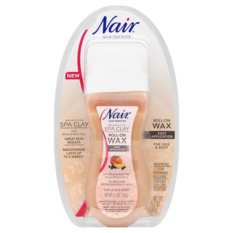 Nair Brazilian Spa Clay Roll-On Wax Hair Remover - Shop Bath & Skin Care at  H-E-B