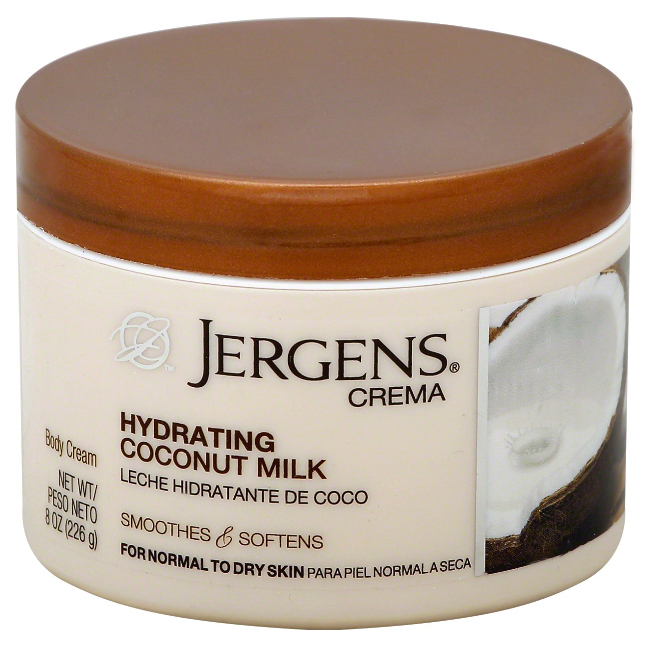 Jergens Crema Hydrating Coconut Milk Body Cream / Leche Hidratante De