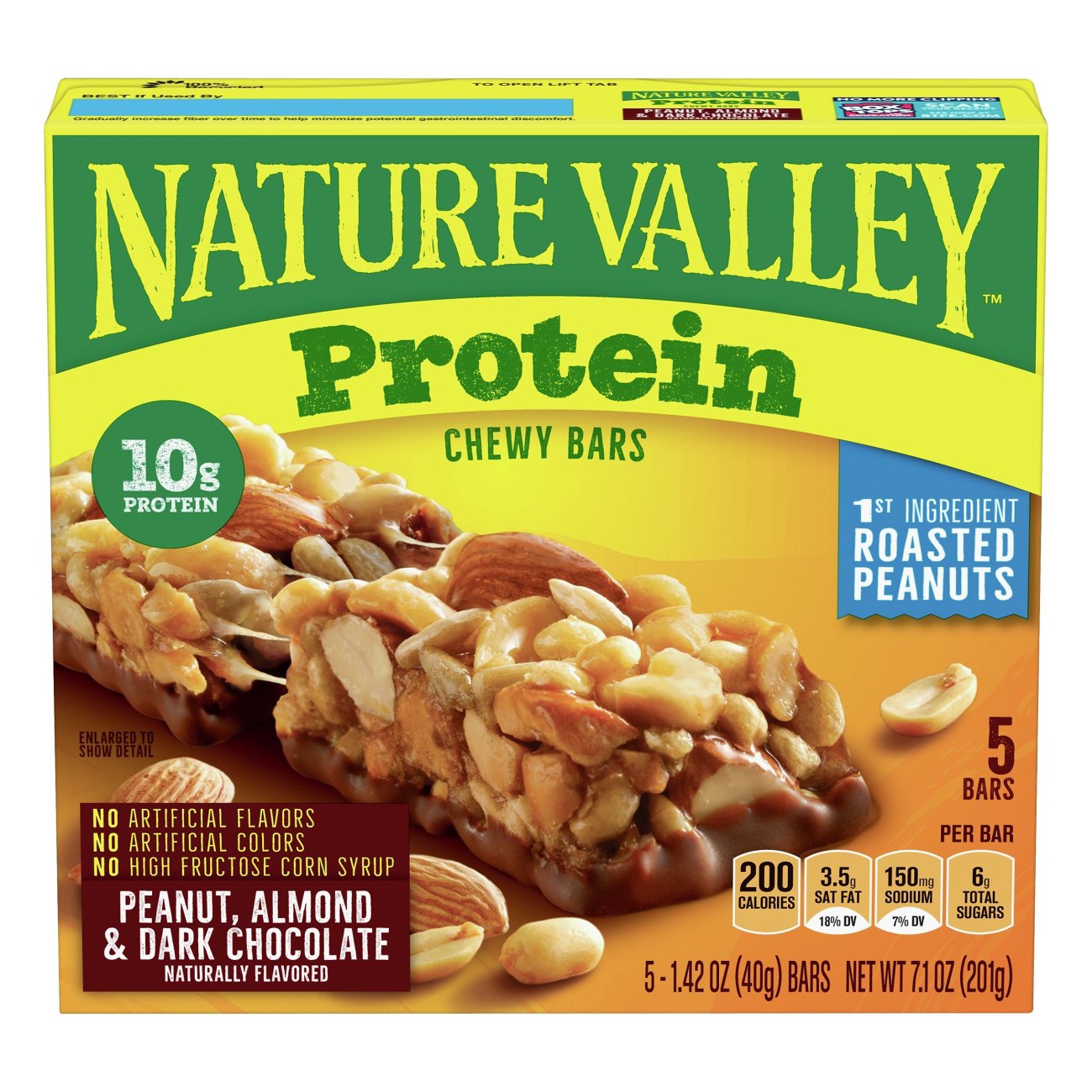 Fremragende Latterlig Fremskridt Nature Valley Protein Peanut Almond & Dark Chocolate Chewy Bars - Shop  Snacks & Candy at H-E-B