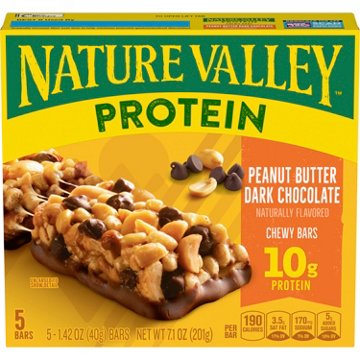 Nature Valley 10g Protein Chewy Bars - Peanut Butter Dark Chocolate, 5 ct