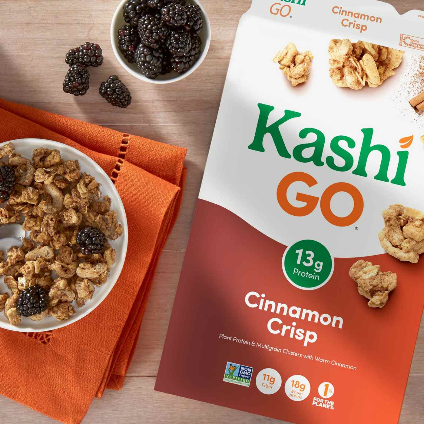 Kashi GO Cinnamon Crisp Breakfast Cereal; image 9 of 11