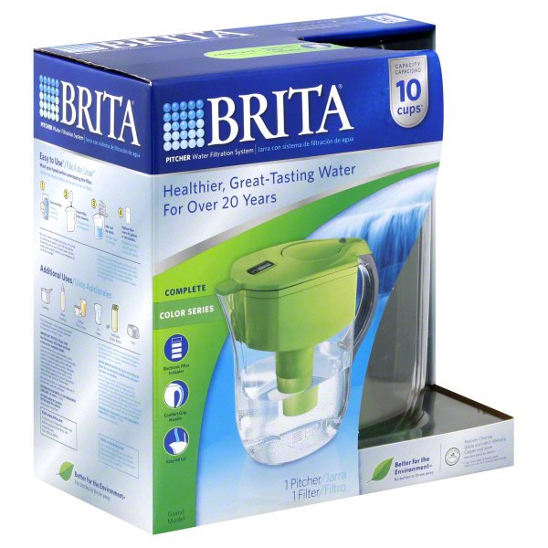 Brita Green Grand Model Water Filtration System Pitcher Shop