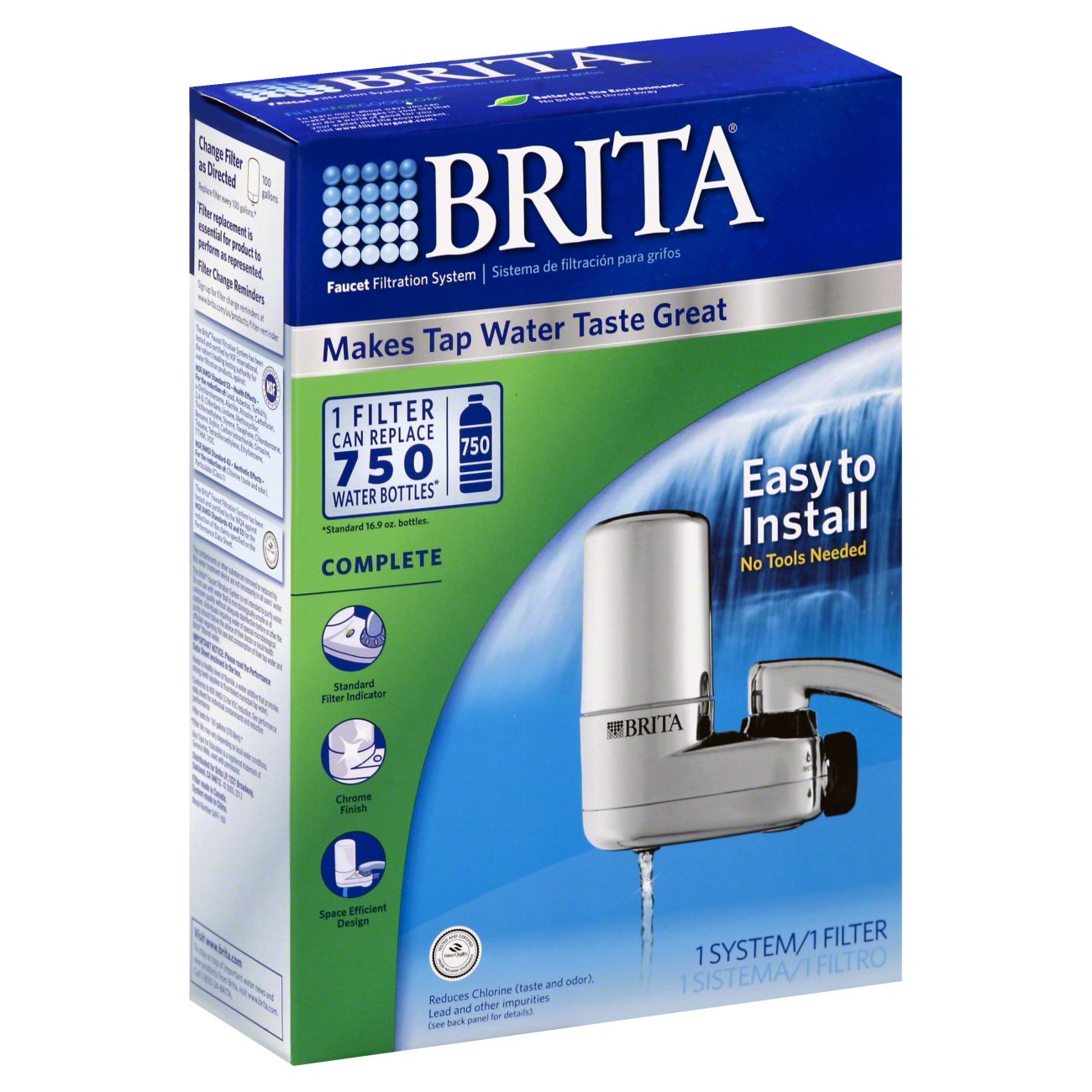 Brita Chrome On Tap Water Filtration System Shop Appliances At H E B