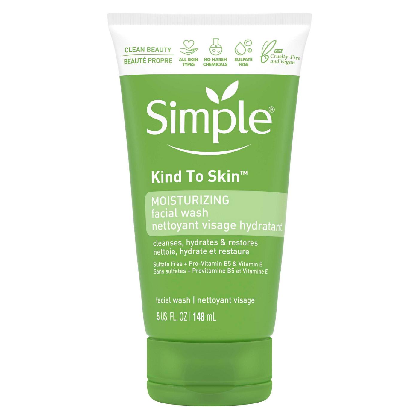 Simple Kind To Skin Moisturizing Facial Wash; image 1 of 3