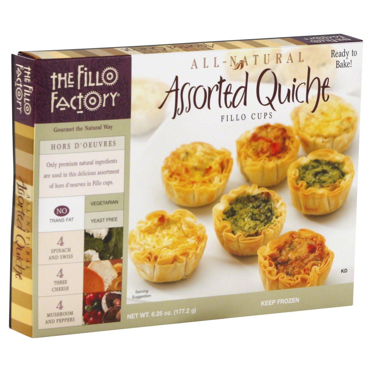 The Fillo Factory Assorted Quiche Fillo Cups Shop Meals & Sides at HEB