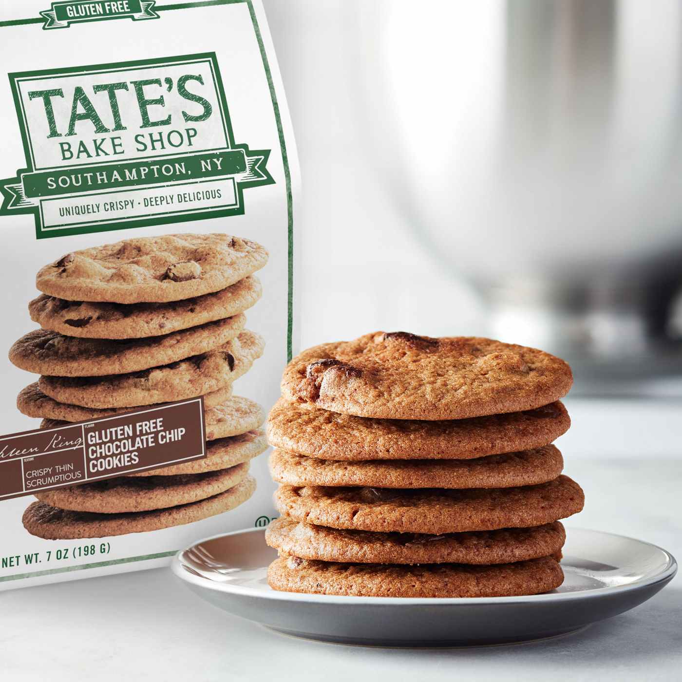 Tate's Bake Shop Gluten Free Chocolate Chip Cookies; image 4 of 8