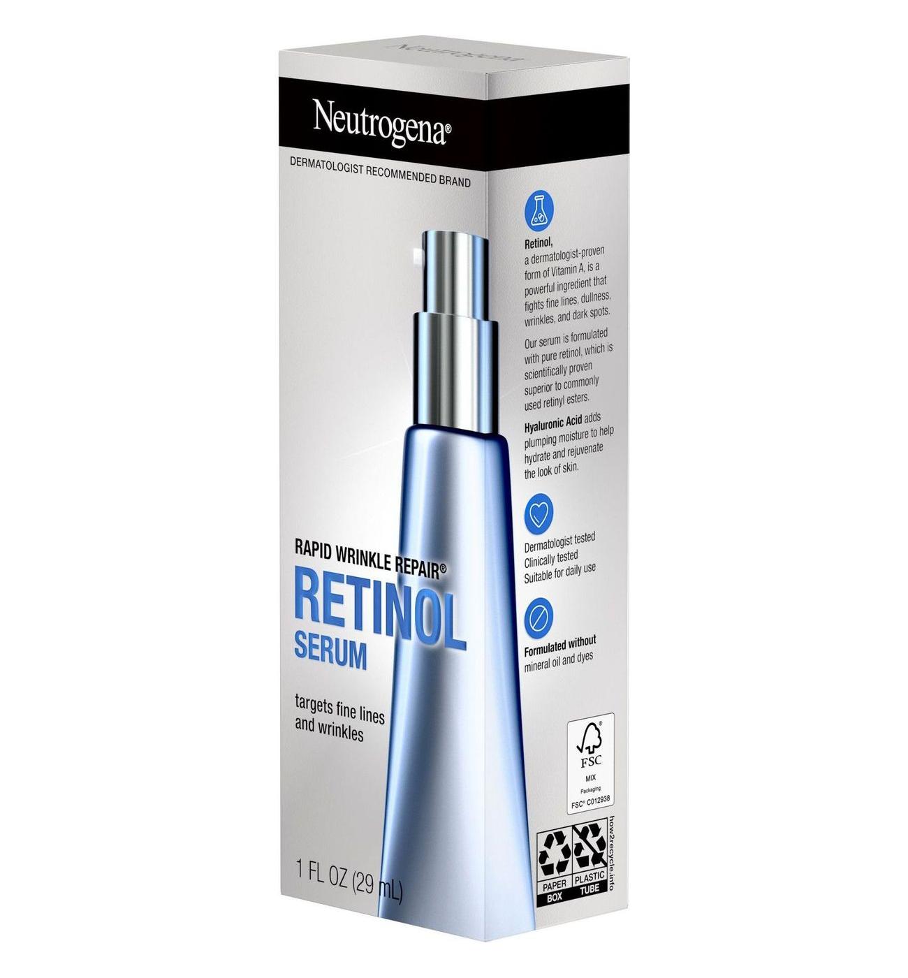 Neutrogena Rapid Wrinkle Repair Retinol Anti-Wrinkle Serum; image 2 of 8