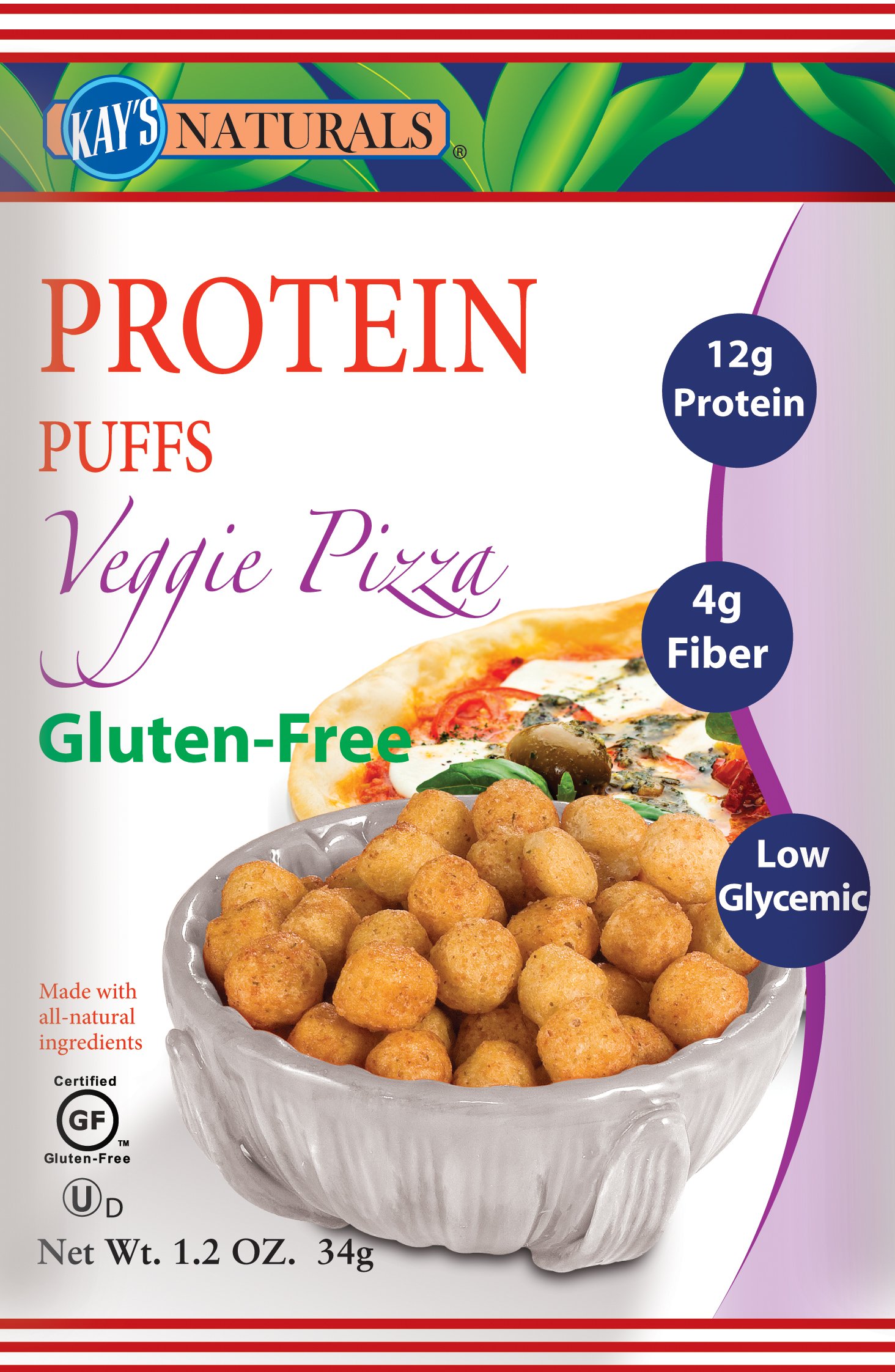 Kay's Naturals Protein Puffs Veggie Pizza Shop Chips at HEB